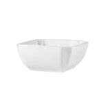 C.A.C. KSE-B106, 24 Oz 6.25-Inch Porcelain Super White Square Kingsquare Bowl, 3 DZ/CS