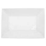 C.A.C. KSE-C13, 11.75-Inch Porcelain Kingsquare Coupe Rectangular Platter, DZ