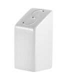 C.A.C. KSE-SS, 1.62-Inch Super White Porcelain Salt Shaker, 4 DZ/CS