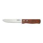 C.A.C. KWSK-50, 5-inch Stainless Steel Round Tip Steak Knife with Wooden Handle