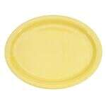 C.A.C. L-13NR-Y, 11.5-Inch Las Vegas Narrow Rim Yellow Oval Platter, DZ