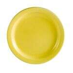 C.A.C. L-7NR-Y, 7.25-Inch Las Vegas Narrow Rim Yellow Plate, 3 DZ/CS