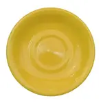 C.A.C. LV-2-Y, 6-Inch Yellow Stoneware Saucer for LV-1-Y, 3 DZ/CS