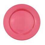 C.A.C. LV-9-R, 9.75-Inch Red Stoneware Plate with Rolled Edge, 2 DZ/CS