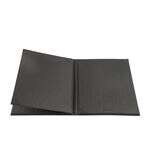 C.A.C. MCC4-11BK, 8.5x11-inch 4-Panel Faux Leather Black Menu Cover