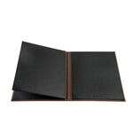C.A.C. MCC4-11BN, 8.5x11-inch 4-Panel Faux Leather Brown Menu Cover