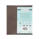 C.A.C. MCC4-11BN, 8.5x11-inch 4-Panel Faux Leather Brown Menu Cover