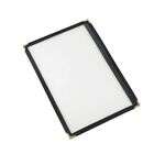 C.A.C. MCP1-58BK, 8.5x5.5-inch 1-Pocket Black Menu Cover