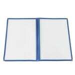 C.A.C. MCP2-911BL, 8.5x11-inch 2-Pocket Blue Menu Cover