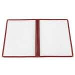 C.A.C. MCP2-911BY, 8.5x11-inch 2-Pocket Burgundy Menu Cover