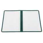 C.A.C. MCP2-911GN, 8.5x11-inch 2-Pocket Green Menu Cover
