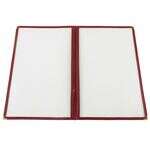 C.A.C. MCP2-914BY, 8.5x14-inch 2-Pocket Burgundy Menu Cover