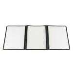 C.A.C. MCP3-911BK, 8.5x11-inch 3-Pocket Black Menu Cover