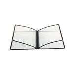 C.A.C. MCP4-911BK, 8.5x11-inch 4-Pocket Black Menu Cover