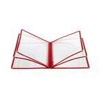 MCP6-911RD, 8.5x11-inch 6-Pocket Red Menu Cover