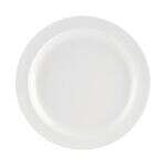 C.A.C. MLNC-16, 10.25-inch White Melamine Round Plate, DZ