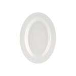 C.A.C. MLRN-13, 11.5-inch White Melamine Oval Platter, DZ