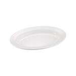 C.A.C. MLRN-14, 12.5-inch White Melamine Oval Platter, DZ