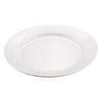 C.A.C. MLRN-16, 10.5-inch White Melamine Round Plate, DZ