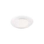 C.A.C. MLRN-5, 5.5-inch White Melamine Round Plate, DZ
