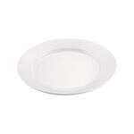C.A.C. MLRN-9, 9.75-inch White Melamine Round Plate, DZ