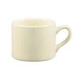 C.A.C. MUM-10, 10 Oz 3.5-Inch Porcelain American White Cylinder Mug, 3 DZ/CS