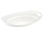 C.A.C. MX-OT16, 16-Inch Porcelain Handled Deep Oval Tray, DZ