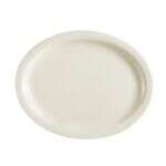 C.A.C. NRC-12, 9.5-Inch Porcelain Oval Platter with Narrow Rim, 2 DZ/CS