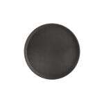 C.A.C. PDTR-14BK, 14-inch Super Plastic Black Round Serving Tray