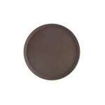 C.A.C. PDTR-14BN, 14-inch Super Plastic Brown Round Serving Tray