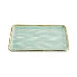 C.A.C. PMS-SQ6-G, 6-Inch Porcelain Light Green Square Plate, 3 DZ/CS