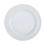 C.A.C. PS-16, 10-Inch Porcelain Wide Rim Flat Plate, DZ