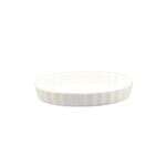 C.A.C. QSV-6, 6.5 Oz 6-Inch Porcelain Fluted Oval Dish, 3 DZ/CS