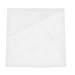 C.A.C. QZT-22, 8-Inch Porcelain Crystal Square Plate, 3 DZ/CS