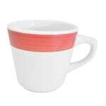C.A.C. R-1-R, 7.5 Oz 3.25-Inch Stoneware Red Tall Cup, 3 DZ/CS