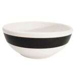 C.A.C. R-18-BLK, 15 Oz 5.87-Inch Stoneware Black Nappie Bowl, 3 DZ/CS