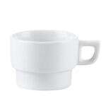 C.A.C. RCN-1-F, 7 Oz 3.5-Inch Porcelain Frank Stacking Cup, 3 DZ/CS