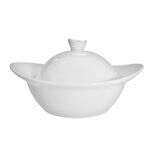 C.A.C. RCN-OB5, 4.5 Oz 5.62-Inch Porcelain Oval Bowl with Lid, 2 DZ/CS