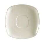 C.A.C. RE-SQ2, 6-Inch Stoneware Square Saucer for RE-SQ1 Cup, 3 DZ/CS