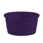 C.A.C. RKF-1-BLU, 1 Oz 2.25-Inch Stoneware Blue Ramekin Fluted, 4 DZ/CS