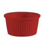 C.A.C. RKF-1-R, 1 Oz 2.25-Inch Stoneware Red Fluted Ramekin, 4 DZ/CS