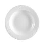 C.A.C. RSV-3, 10 Oz 8.5-Inch Porcelain Rim Soup Plate, 2 DZ/CS