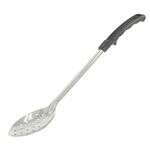 C.A.C. SВЅP-11BH, 11-inch Stainless Steel Perforated Basting Spoon with Black Handle