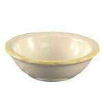 C.A.C. SC-11G, 5 Oz 4.75-Inch Stoneware Gold Band Fruit Dish, 3 DZ/CS