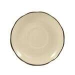 C.A.C. SC-2B, 6-Inch Stoneware Black Band Saucer for SC-1B, 3 DZ/CS