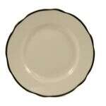 C.A.C. SC-8B, 9-Inch Stoneware Black Band Dinner Plate, 2 DZ/CS