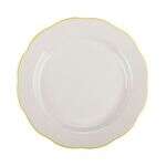 C.A.C. SC-9G, 9.62-Inch Stoneware Gold Band Dinner Plate, 2 DZ/CS