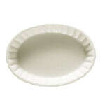 C.A.C. SFV-12, 10 Oz 7.75-Inch Stoneware Souffle Oval Fluted Bowl, 3 DZ/CS