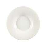 C.A.C. SHA-F120, 12.25-Inch Porcelain Wide Rim Coupe Plate, DZ