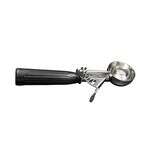 C.A.C. SICD-30BK, 1 Oz Stainless Steel Black Handle Thumb Disher